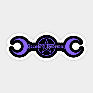 Hecate's Doorway purple logo sticker V.2 Sticker